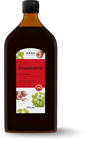 BANO Arlberger Schwedenbitter 500 ml | wertvolle Bitterstoffe in Apothekenqualität | Schwedenkräuter | Kräuterbitter | Original Rezeptur | aus Österreich