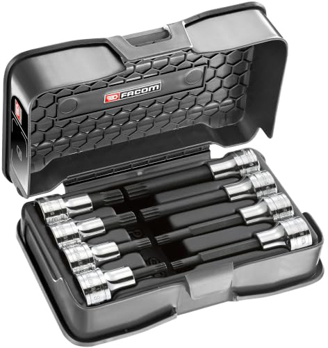 Coffret Douilles Tournevis 1/2 courtes et longues XZN, 8 Pièces
