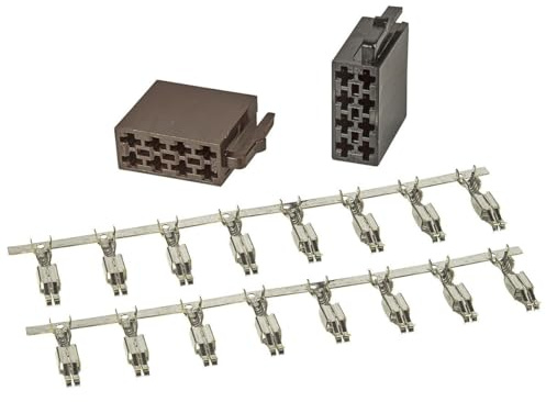 tomzz Audio 5800-126 ISO Stecker Gehäuse Montage Set Strom + Lautsprecher incl. Kontakte für Autoradiokabel