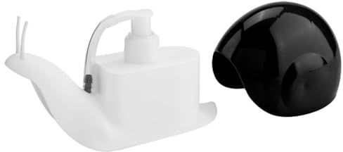 Schneckenseifenspender Flüssigkeitsspender 120ml Black - Praktischer Seifenspender für Küche und Bad