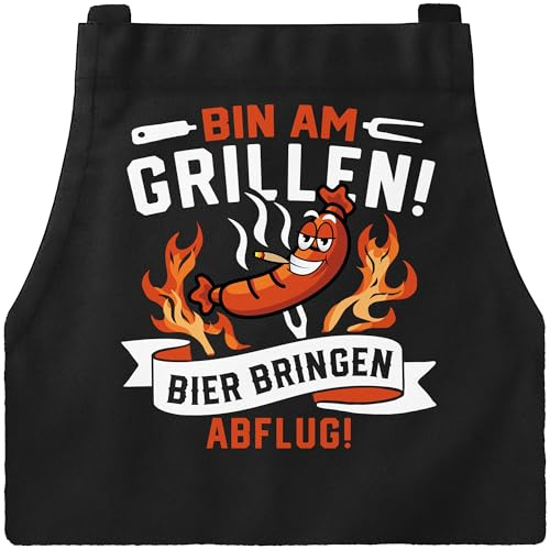 MoonWorks® Küchen-Schürze mit Namen Alter Kochschürze Vintage-Design personalisierte Geschenke Geburtstag