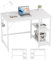 JOISCOPE Schreibtisch, Computertisch, Schreibtisch, Arbeitstisch, Gaming-Schreibtisch mit Kopfhörerhaken, 2 Regale, 100x60cm, weißer Tisch