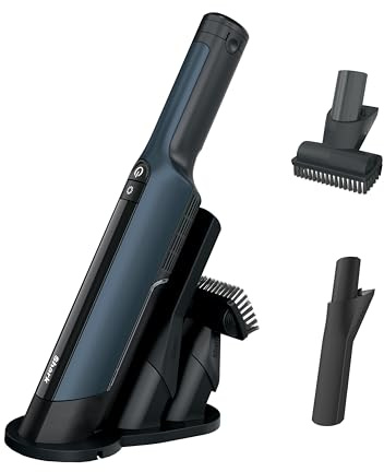 Shark WV410BL WANDVAC Cordless Hand Vacuum, Ultra-Lightweight & Portable with Powerful Suction & Tools for Pets, Designed for Car & Home, Dark Blue