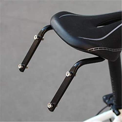KVIVI Fahrrad Flaschenhalter Wasserkäfig Fahrrad Sattelstütze Flaschenhalter Konverter Radfahren Fahrrad Sattel Rücken Doppelter Wasserflaschenhalter (Farbe: Schwarz)