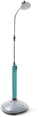 G.F. SRL Solardusche Sunny Niagara, Gartendusche für den Außenbereich, ideal auch im Urlaub und Campingplatz, mit Mischbatterie für warmes und kaltes Wasser, mit großem Duschkopf, hellblau