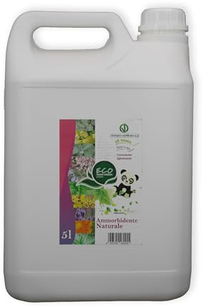 ECONANO GREEN PROJECT - Ammorbidente Lavatrice da 5 Litri, Ammorbidente Concentrato 100% Naturale e Biologico a PH Neutro, Profumatore Bucato Lavatrice con Fragranza Naturale Profumo di Pulito