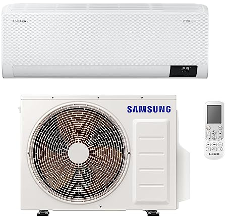 Samsung WindFree Comfort Next 12000 BTU, Climatizzatore Monosplit Pompa di Calore, SmartThings e Intelligenza Artificiale, WiFi, GAS R32, AR12BXFCAWKNEU+AR12BXFCAWKXEU, [Efficienza energetica A++/A+]