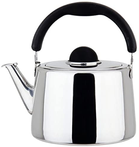 AMYSTY Pfeifkessel Wasserkessel Teekessel Pfeifkessel Aus Edelstahl, Wasserkocher, Pfeifkessel, Teekessel, Teekanne Flötenkessel Pfeifenkessel (Size : 2.5L)