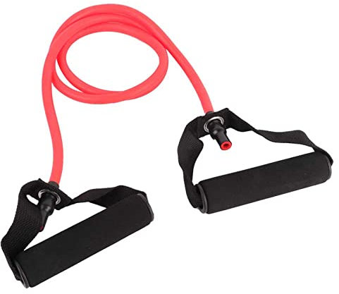 SPYMINNPOO Yoga-Stretchgurt, Yoga-Bänder, Widerstands-Stretch-Gummiband, Trainingsseil, Schlauch, Workout, Fitness-Übung für Yoga, Fitnessstudio (Rot)