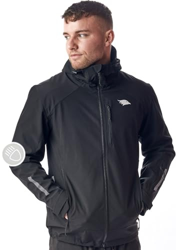 Valkental VERTEX Funktionsjacke Herren, Reflektierend | Das Original, wasserabweisend & winddicht, doppelter Reißverschluss, ideal als Lauf-, Fahrrad- & Übergangsjacke