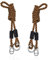 HJIAMA Cuerda Hamaca 2 Piezas, Ajustable Soporte Columpio, 1,8 m Kit Cuerda Correa Hamaca, con Cerradura Integrada, Puede Soportar 300 kg, para Hamacas, Sillas Colgantes, Columpios