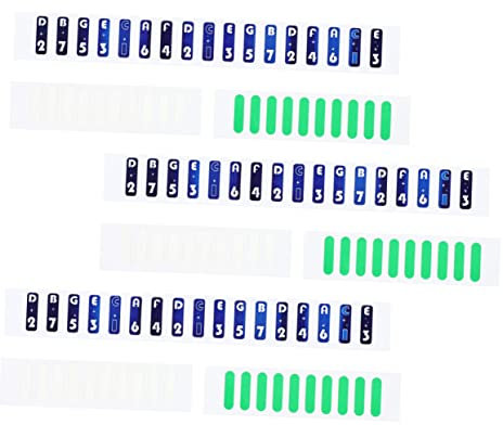Parliky 2sätze Kalimba Note Sticker Tasten Klare Langlebige Aufkleber Für Anfänger Einfache Lernhilfe Für Von Musik