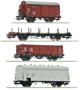 6600101 H0 - Set di 4 carri merci, PKP, Ep.IV