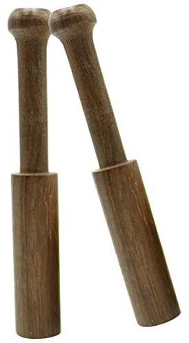 TOYANDONA 2 Piezas Mazo de Madera para Cuenco Sonoro, Accesorio para Meditación y Yoga, Portátil y Seguro