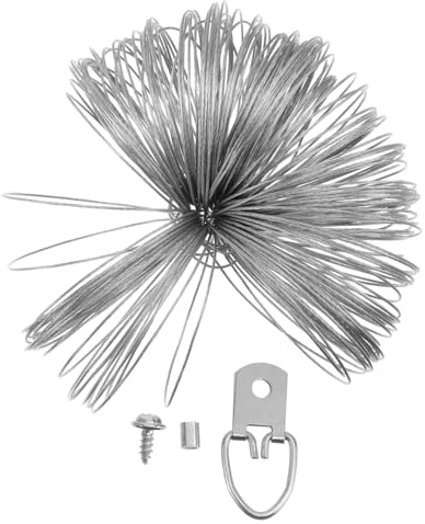 jojofuny 1set Ganci Per Appendere Con Cavo Di Filo Resistente e Anelli Per Foto e Decorazioni Murali Facile Installazione Per Casa Ufficio e Scuola