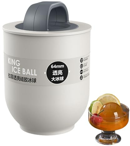 Stampo per ghiaccio a sfera – stampo rotondo per cubetti di ghiaccio | in silicone per freezer, utensili da cucina riutilizzabili, facile rilascio per cocktail, tè, caffè