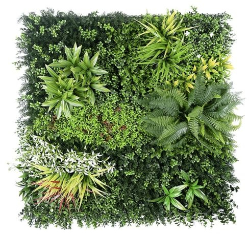HNGKGJBL Artificial Hedge Grass Wall 40 x 40, UV-Anti Green Wall Decor Backdrop, Fake Greenery Plant Wall Boxwood Panels for Privacy Fence Screen Outdoor Indoor Wedding Garden Backyard