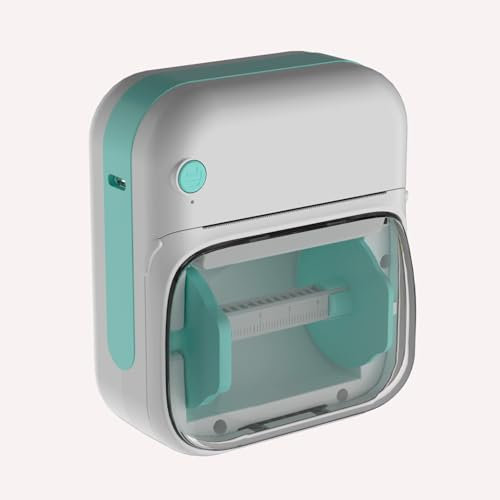 GuKKK Etikettendrucker,Selbstklebendes Etikettiergerät B3 Bluetooth Beschriftungsgerät Labeldrucker mit iOS Android Kabelloser für Lernen,Studiennotizen,Bilderdruck,Scrapbooking,mit 11 Papierrollen
