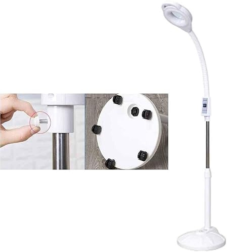 EHVYBDX Magnifying Floor lamp Beauty Salon Cold Light shadowless Floor lamp Beauty lamp Magnifying Glass Tattoo lamp 34W Adjustment-Free one-Button Switch