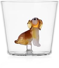Ichendorf Milano Tumbler Golden Retriever, Collezione Dogs, 30 cl, Vetro Borosilicato, Fatto a Mano