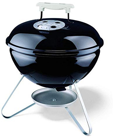 Tragbarer Grill, Tragbarer 14-Zoll-Grill im Freien, Picknick, Terrasse, Hinterhof, Camping, Tailgating-Stahl-Grillrost for Steak-Hähnchen