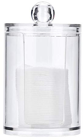Generic Boîte Transparente en Acrylique pour Cotons-tiges, Organisateur de Cosmétiques avec Couvercles pour Le Rangement de la Salle de Bain à Domicile