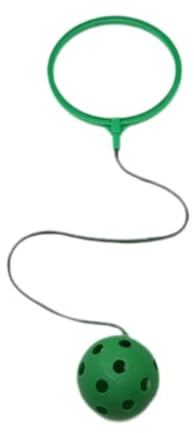 Chatonshen Ankle Skip Ball Sprungring Spielball Sportgerät Aus Stabilem Pp Material für Kinder Garten Balkon Outdoor Sport Geburtstagspartys, GrÜn