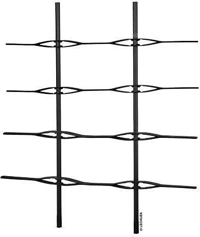 LECHUZA TRIO Cottage 40 Rankgitter schwarz 15031