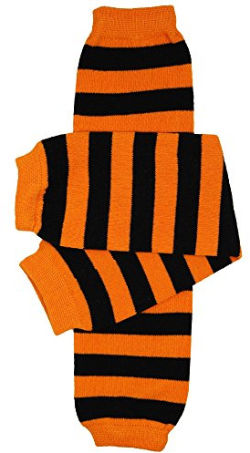 juDanzy Calentadores de piernas para bebés y niños pequeños para Navidad, Halloween, Acción de Gracias, Día de San Valentín, Halloween Stripe, talla única