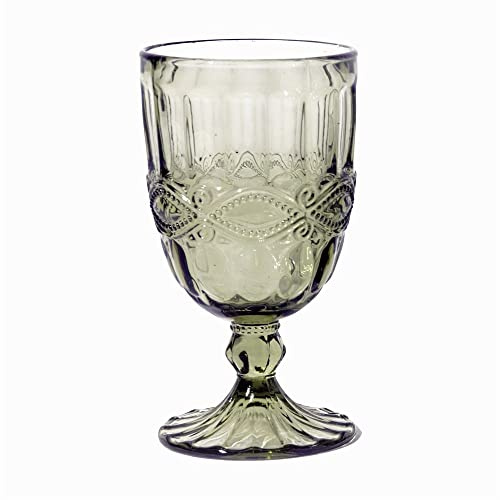6er Set Weinkelch SOLANGE, olive, 250 ml., mundgeblasen von TOGNANA