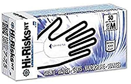Linea Premium EHNB/ XXL Guanto Nitrile, Nero Hi Risks, Powderfree, XXL