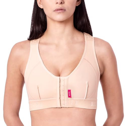 REVÉE Reggiseno Post-Operatorio - Reggiseno Donna a Fascia per Mastoplastica Additiva, Riduttiva, Sostituzione Protesi, Oncoplastica, Quadrantectomia - Bra Laetitia