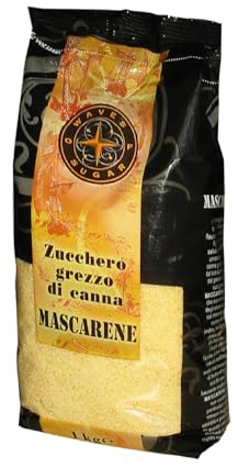Pinin Pero Zucchero Grezzo di Canna Mascarene 1 Kg – Cristalli Naturali per Bevande e Dolci - Non Raffinato