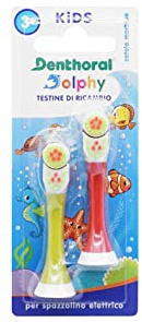 Denthoral Testine Di Ricambio Per Spazzolino Elettrico Dolphy - 21 g