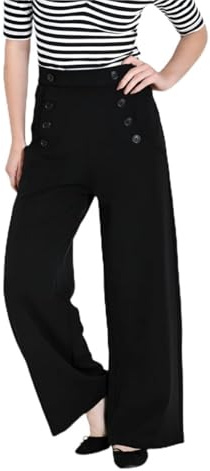 Carlie Swing Trousers Black