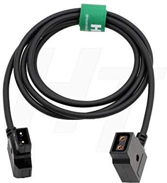 HangTon D-tap P-tap Male to Female Power Extension Cable for Anton Bauer V-mount Gold Mount Battery (1.5m)