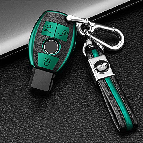 VIdisp Autoschlüsseletui, passend für Mercedes Benz C-Klasse W203 W204 W205 W210 W211 W212 W221 W222