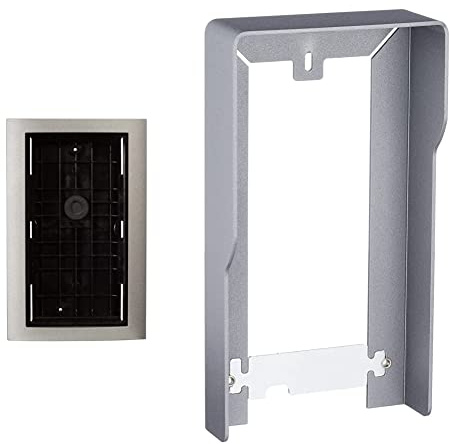 BTicino BT343061 Accessoire pour Montage en Encastré Des Platines de Rue Linea, Sfera et Sfera New & 343051 Visière Anti-pluie pour Platines de Rue Linea 3000, Gris