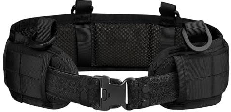 Yrhrol Set di cinture tattiche da combattimento, cintura sottile per softair, con fibbia in metallo per tiro a caccia, cintura da guerra, cinture da gioco e borse, cintura di difesa sicura, custodia