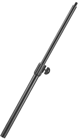 Toyvian Portable Telescopic Boom Arm Adjustable Microphone Pole with Solid Iron Construction and Easy Height Adjustment Featuring 3/8 Inch Screw Head Adapter for Studio and Live