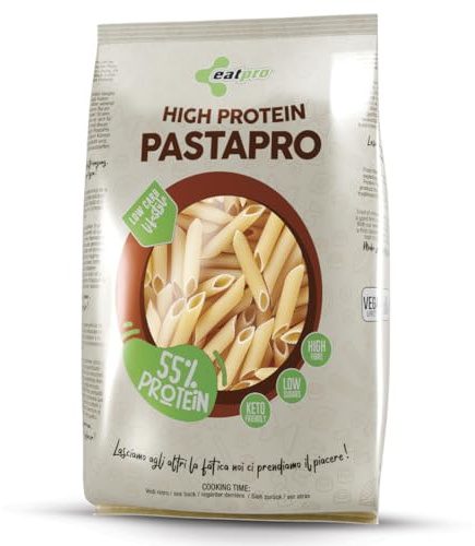 Pasta Proteica Keto EatPro Penne 250 g | 55% Proteine, 7% Fibre, 25% Carboidrati, Pasta Low Carb, High Protein, Cibo Proteico, Ideale per Dieta Chetogenica