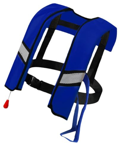 Rettungsweste für Erwachsene - Taucherweste mit Schnorchel zum Schwimmen, Schwimmweste Unisex Erwachsene | Schwimmweste, automatische aufblasbare Schwimmweste aus Nylon