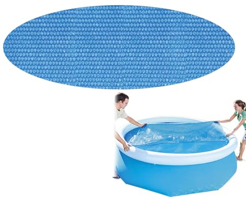 Solar Pool Cover, Solar Blanket for Pools, Thermal Cover Hot Tub Insulated, Pool Cover Thermal Heater Dust Cover For Garden Inflatable Paddling Pool