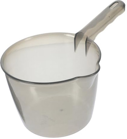 cucharón de agua Baños bath cuerpo mangos cazo de agua con asa cucharones de cocina cuchara de agua Conveniente Lado de agua cucharones de agua de cocina pala de agua páginas Gris