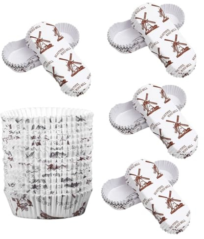 SUPVOX 200 Piezas de Capacillos para Hornear Cupcakes y Muffins, Moldes de Papel Resistentes al Calor, Envoltorios Desechables para Repostería, Perfectos para Fiestas y Cocina Doméstica