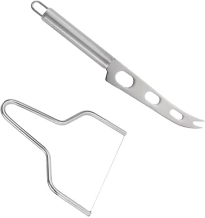 jojofuny Set de Cuchillos para Queso y Mantequilla de Acero Inoxidable, Ligero Tamaño Pequeño, Diseño Ergonómico para Fácil Agarre en Cocina