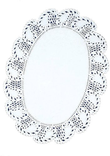 Tårspetsar oval 16 x 23 cm 250 stycken vit