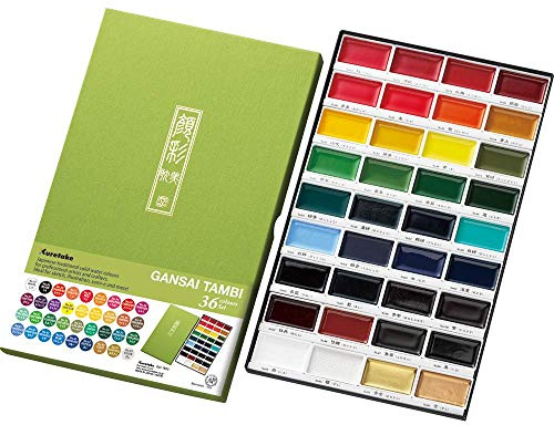 Kuretake MC2036V Gansai Tambi 36 Color Set