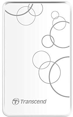 Transcend 2 TB StoreJet 25A3, 2.5 Inch, USB 3.1, micro USB, External Hard Drive - White