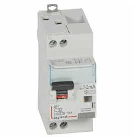 410788 Legrand Disjoncteur différentiel 32A 30mA type AC 1P+N DX³6000 10kA
